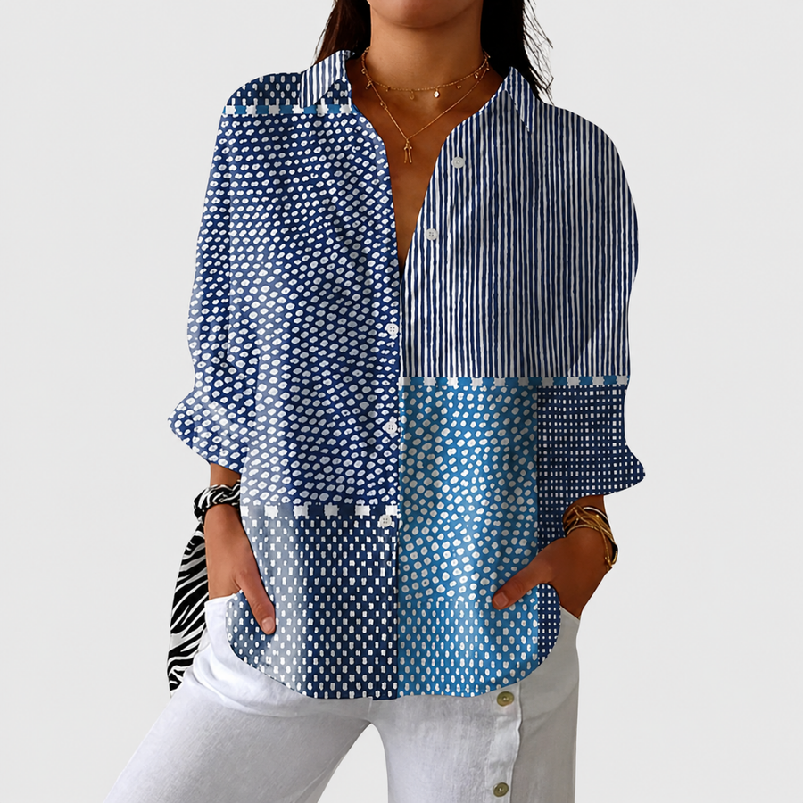Kirsty | Light and Colourful Blouse with Print