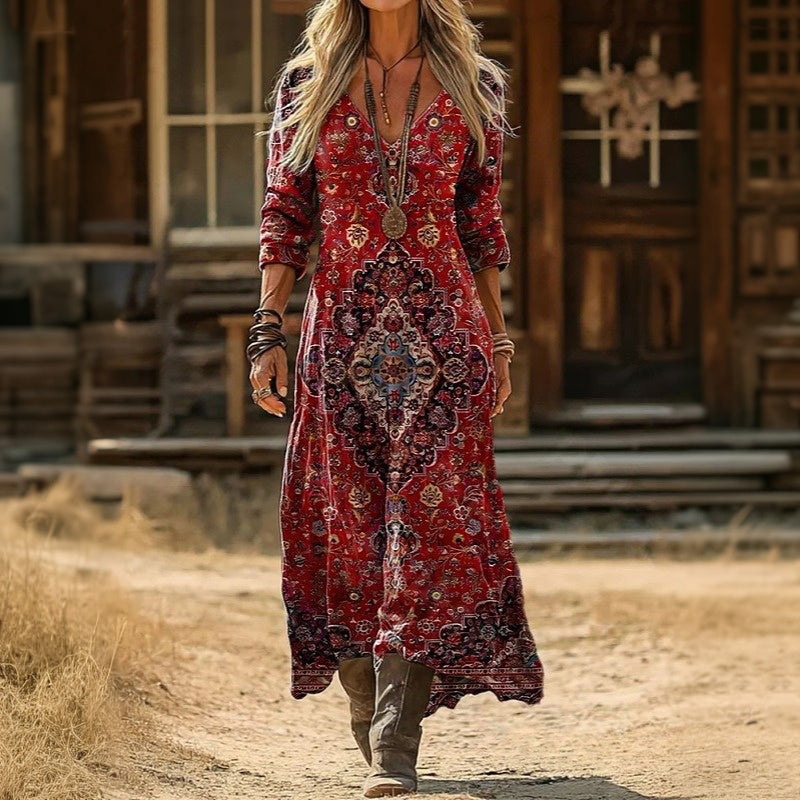 Scarlett | Ornate Bohemian Maxi Dress