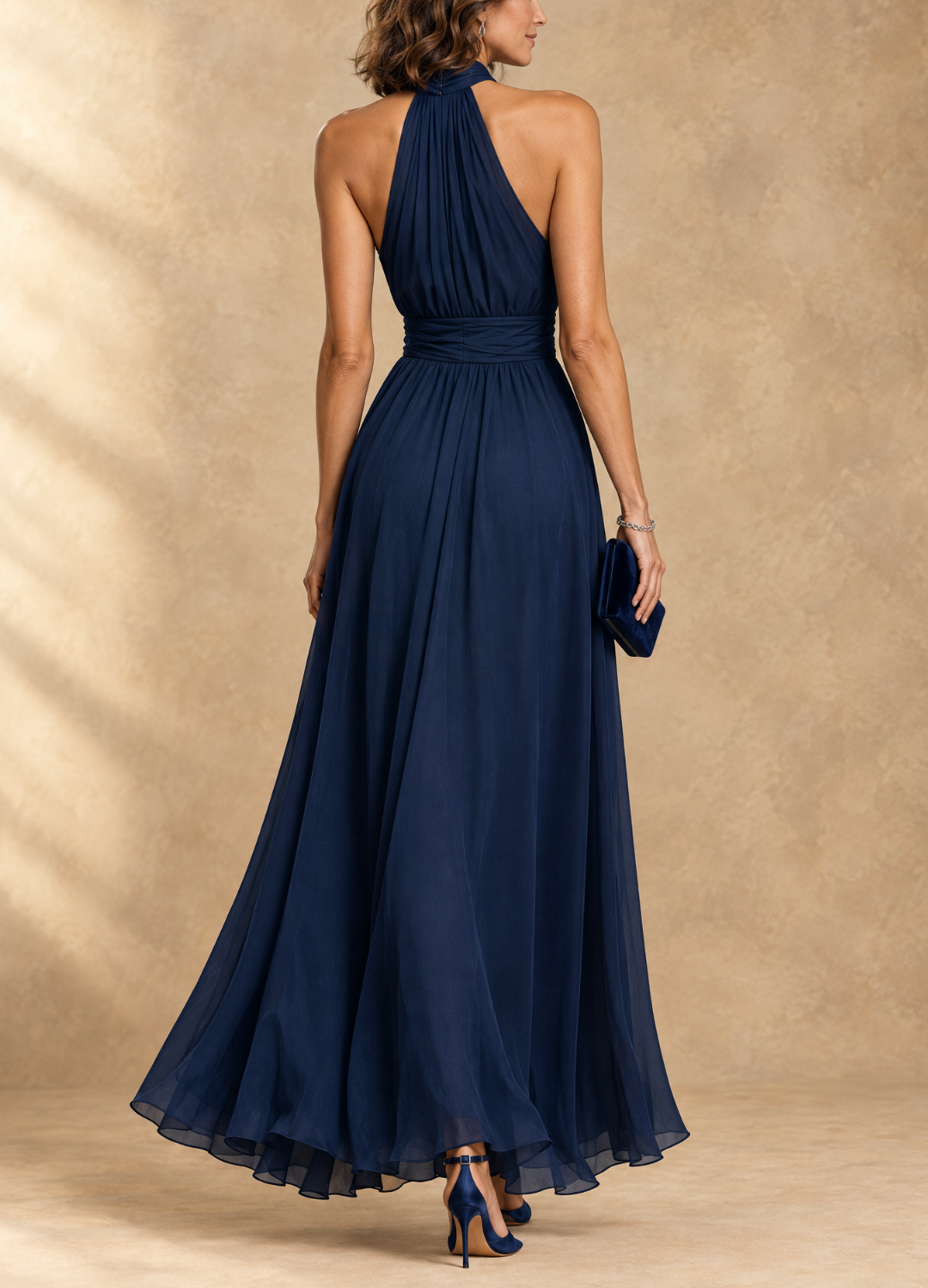 Paula | Halter Neck Maxi Dress