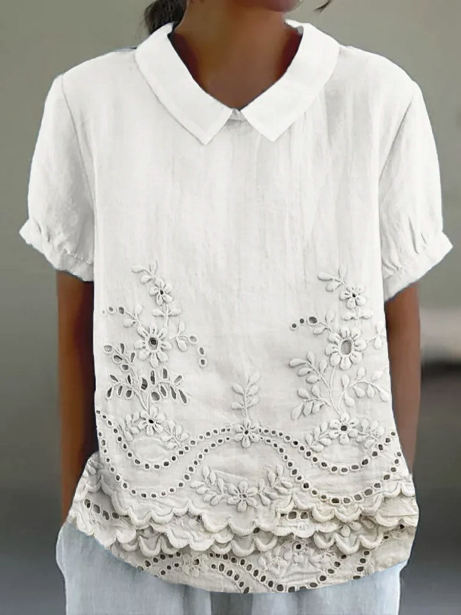 Bea | Embroidered Floral Blouse