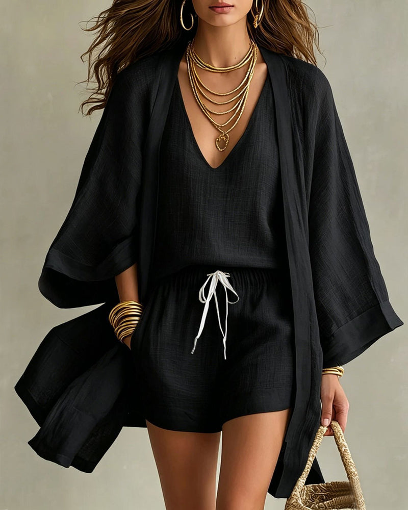Soft Loose Fit Vest Pants Set