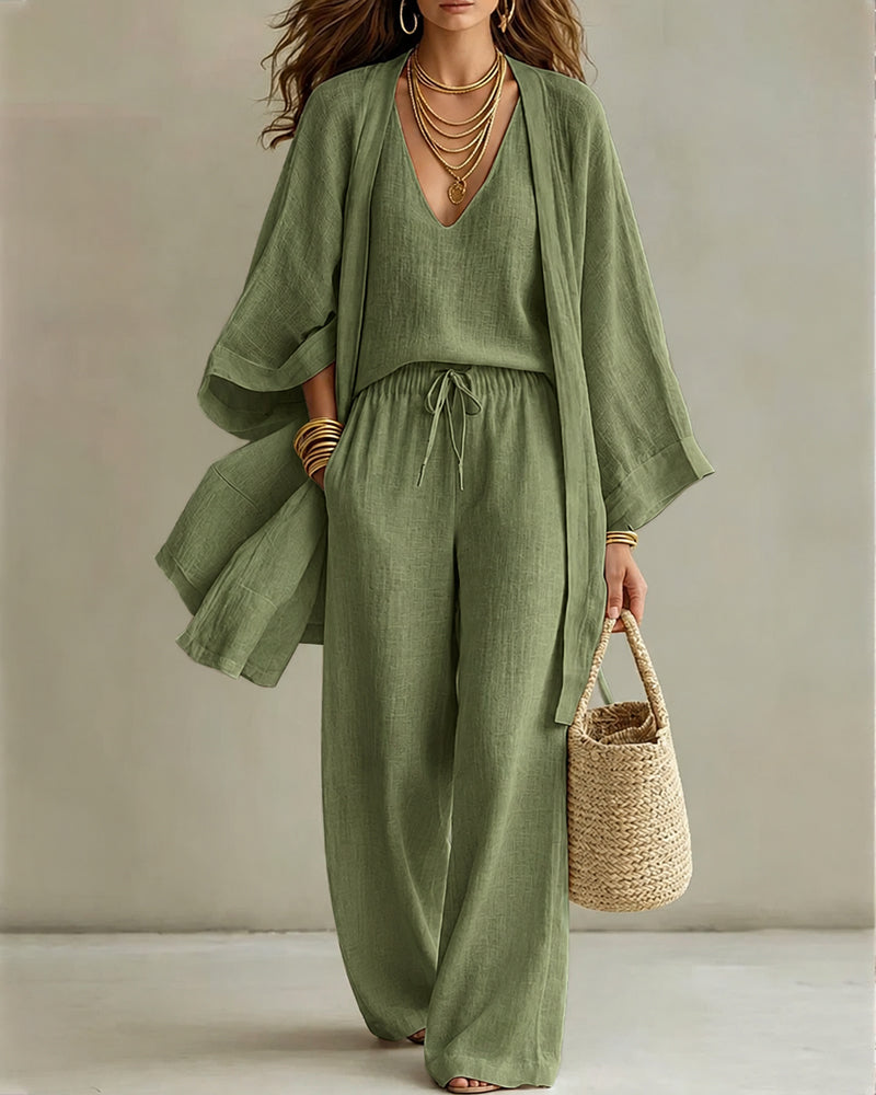 Soft Loose Fit Vest Pants Set