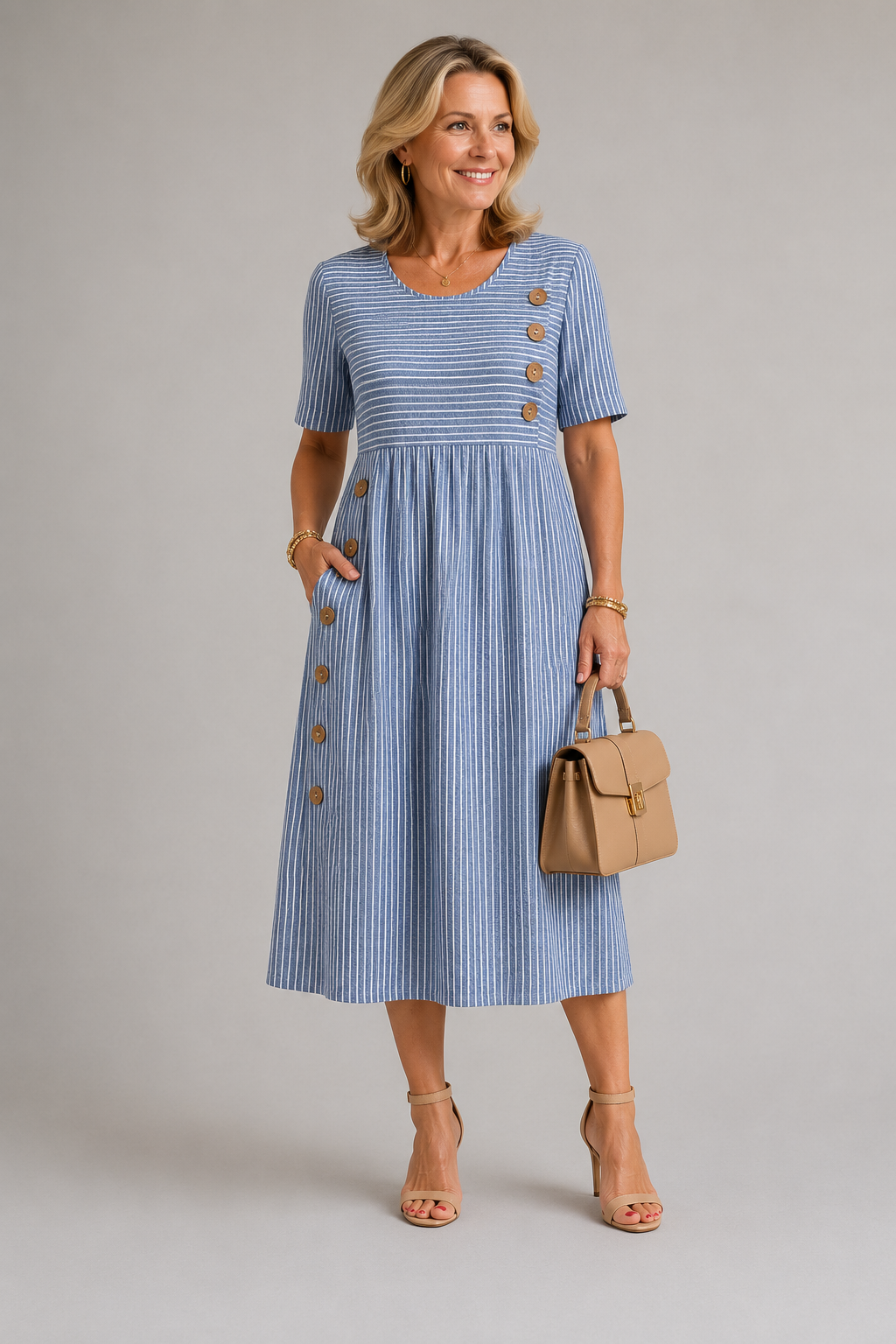 Sofia Striped Dress