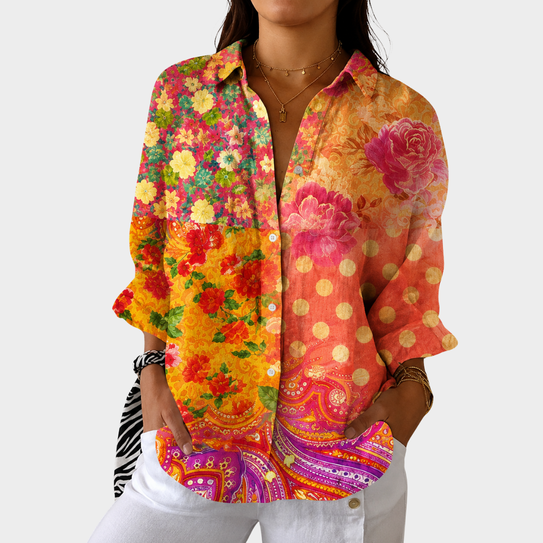 Chelsea | Light and Colourful Printed Blouse