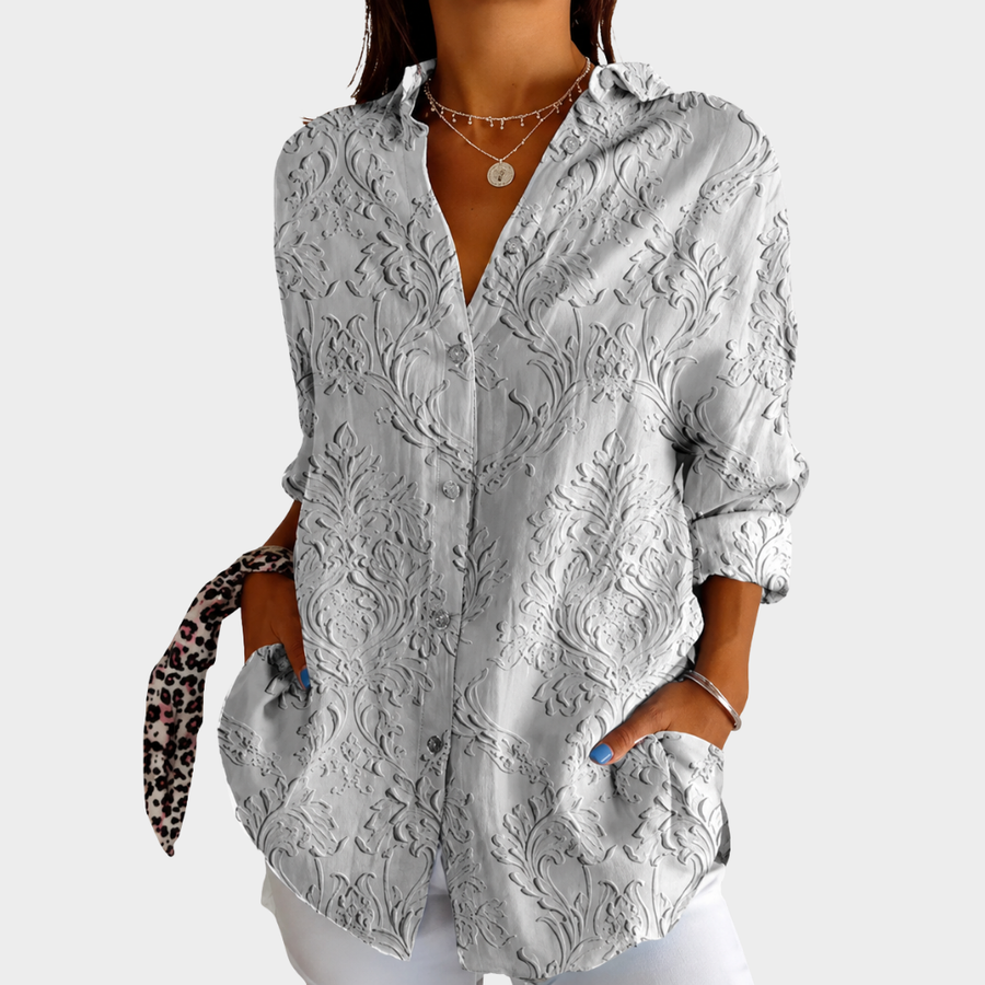 Coral | Light and Colourful Blouse with Print
