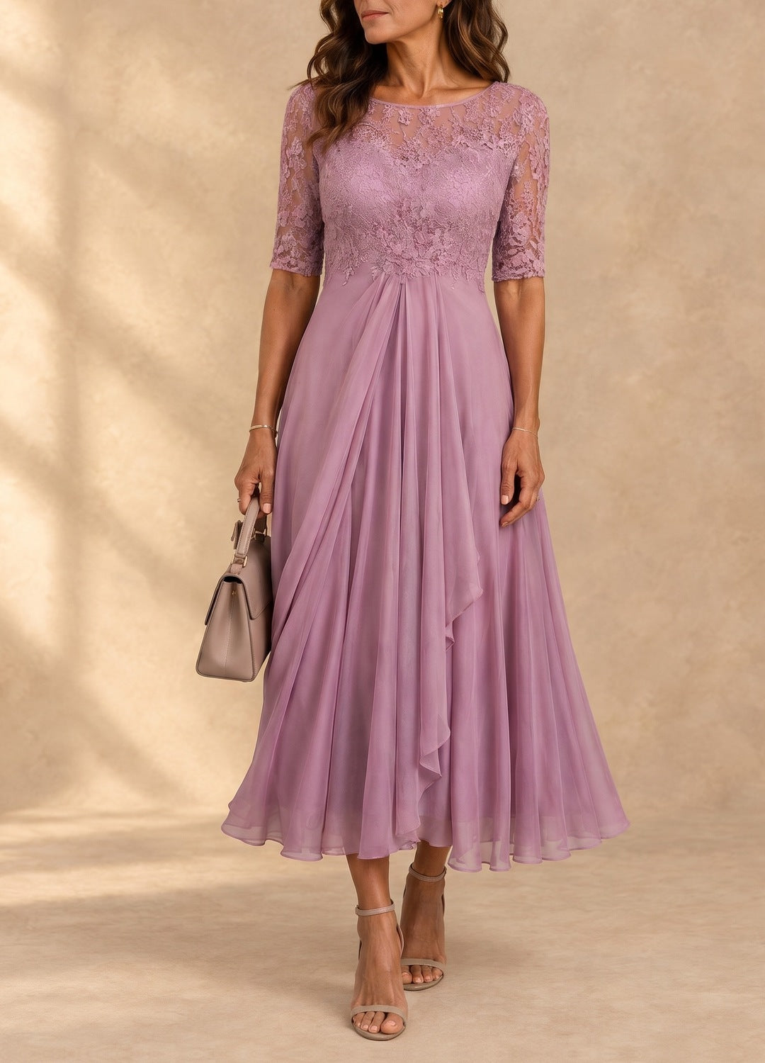 Rebekah | Elegant Lace Midi Dress