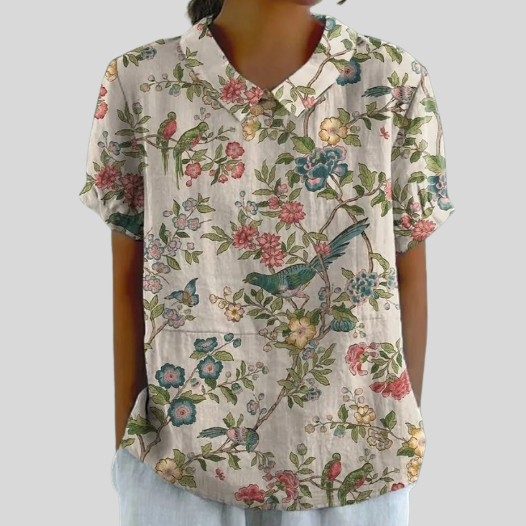 Comfortable and Elegant Floral Top