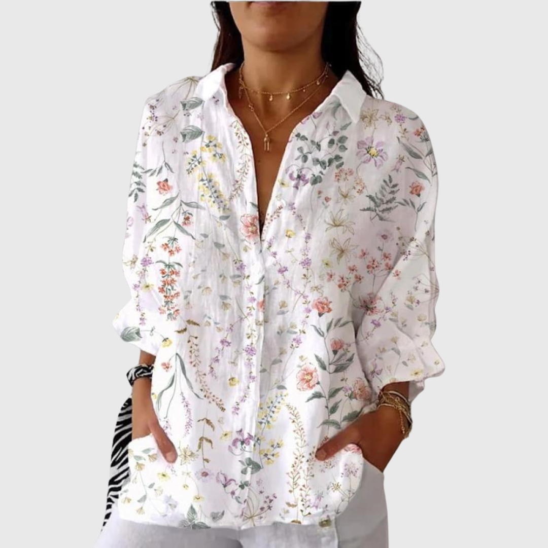 Lightweight printed blouse