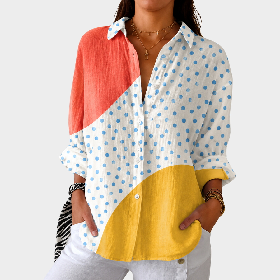 Prue | Lightweight and Colourful Blouse with Print