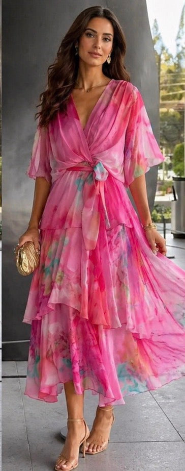 Ivy & Grace™ | Layered Floral Sun Dress