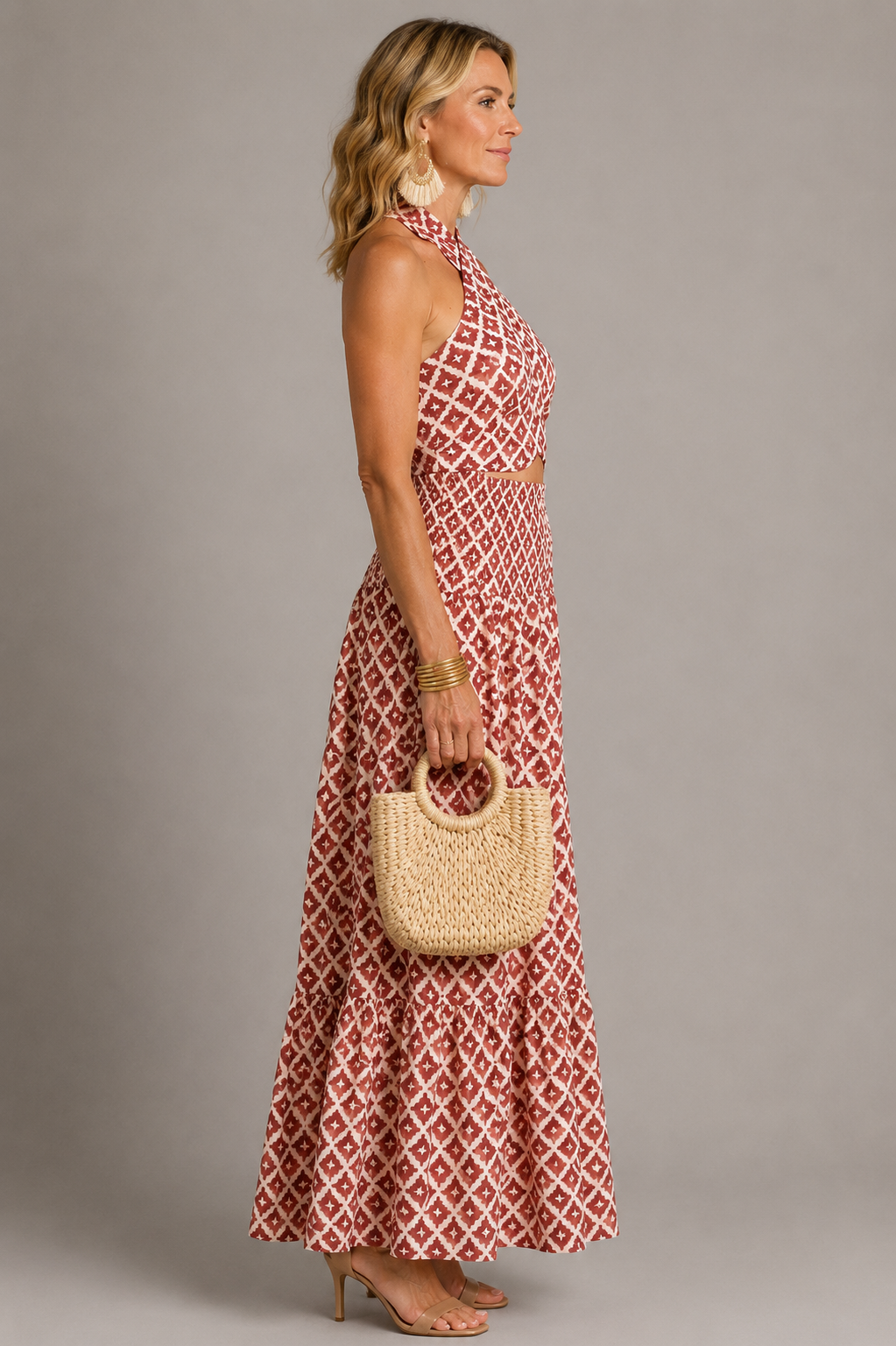 Sienna Elegant Halter Dress
