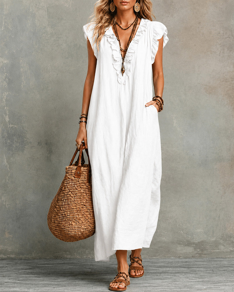 V-Neck Maxi Dress