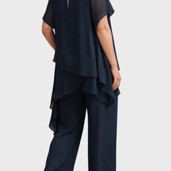 Aurora | Two-Piece Set with Palazzo Trousers