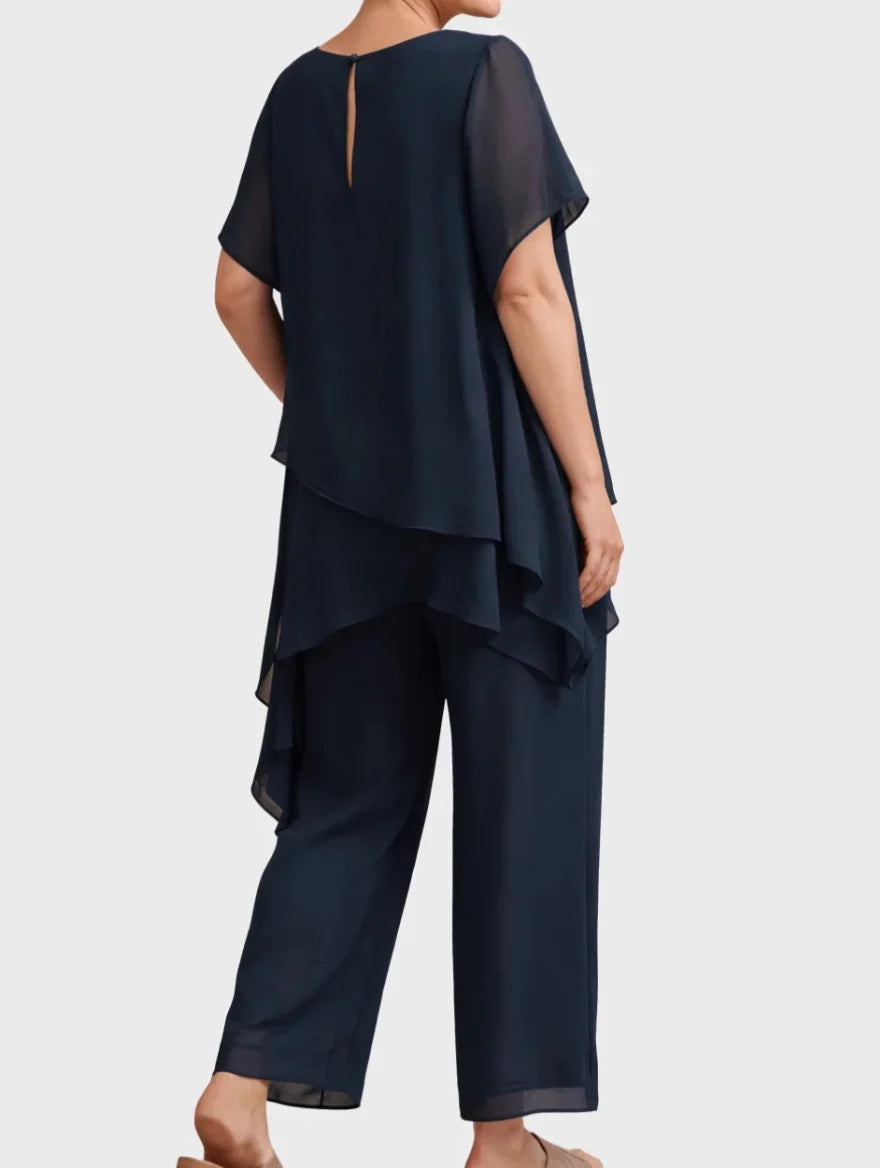 Aurora | Two-Piece Set with Palazzo Trousers