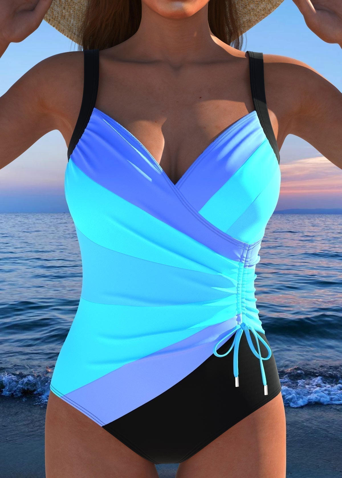 Éloria | Elegant Swimsuit with Colourful Print