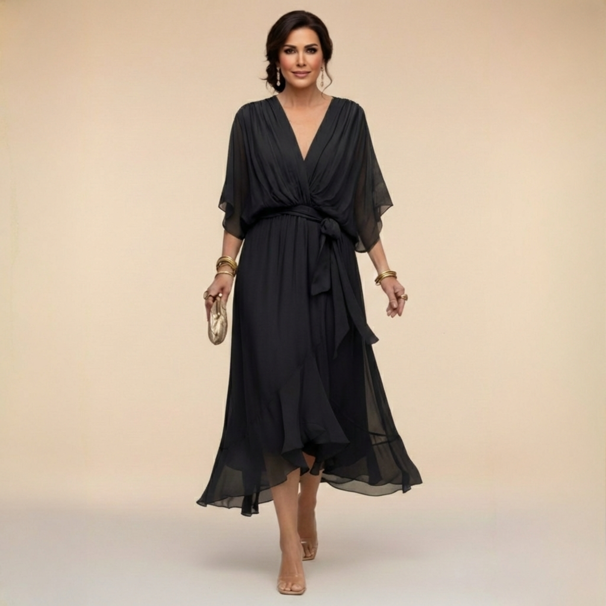 Abigail | Stylish V-Neck Dress