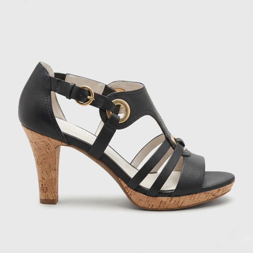 Serena | Orthopaedic Strap Open Toe Heels