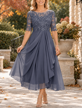 Avi | Draped Midi Dress