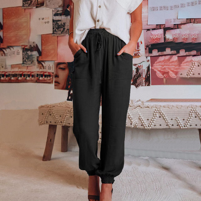 Kaeli elegant trousers with adjustable waist
