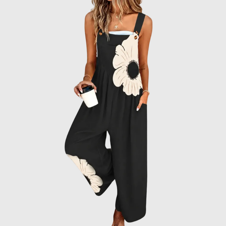 Comfortable Printed Dungarees