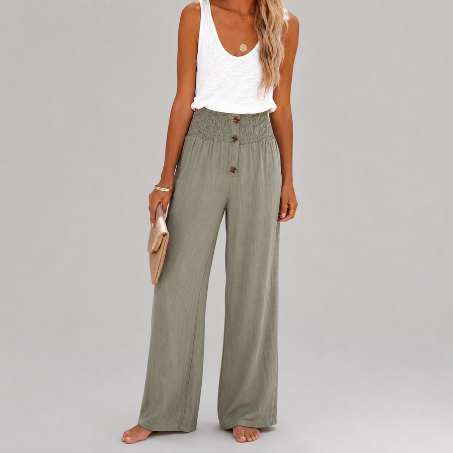 Riana Relaxed High-Waisted Trousers