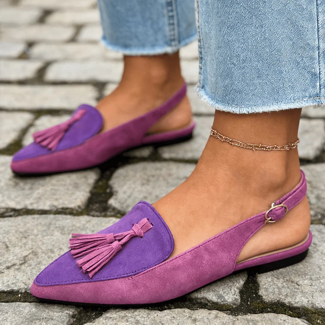 Marisa Backless Mules with Tassels