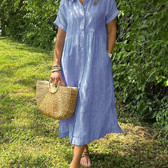 Women’s Dress | Striped Button-Up