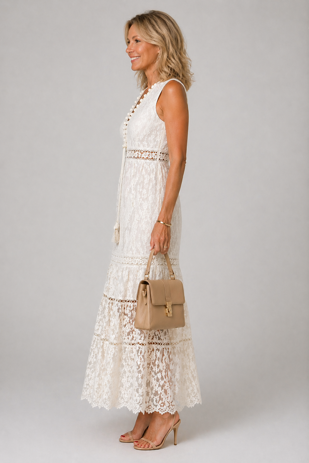 Elara Beige Dress