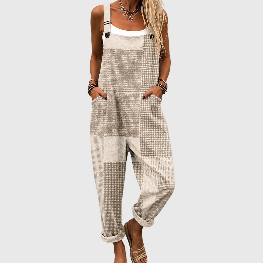 Comfortable Patterned Dungarees