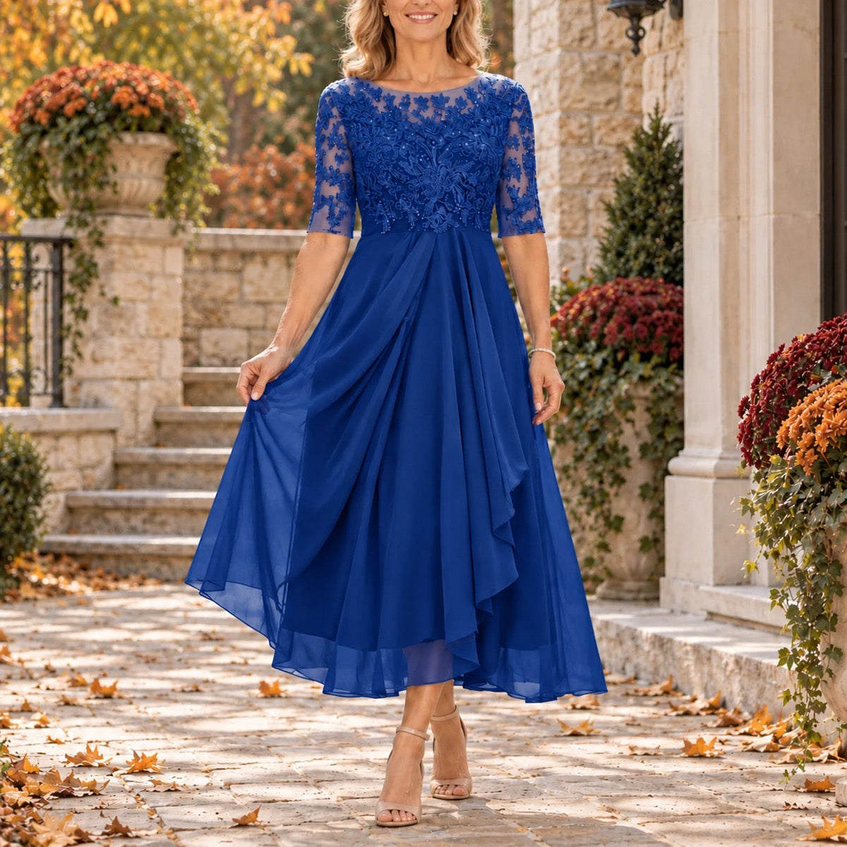 Vanessa - Draped Midi Dress