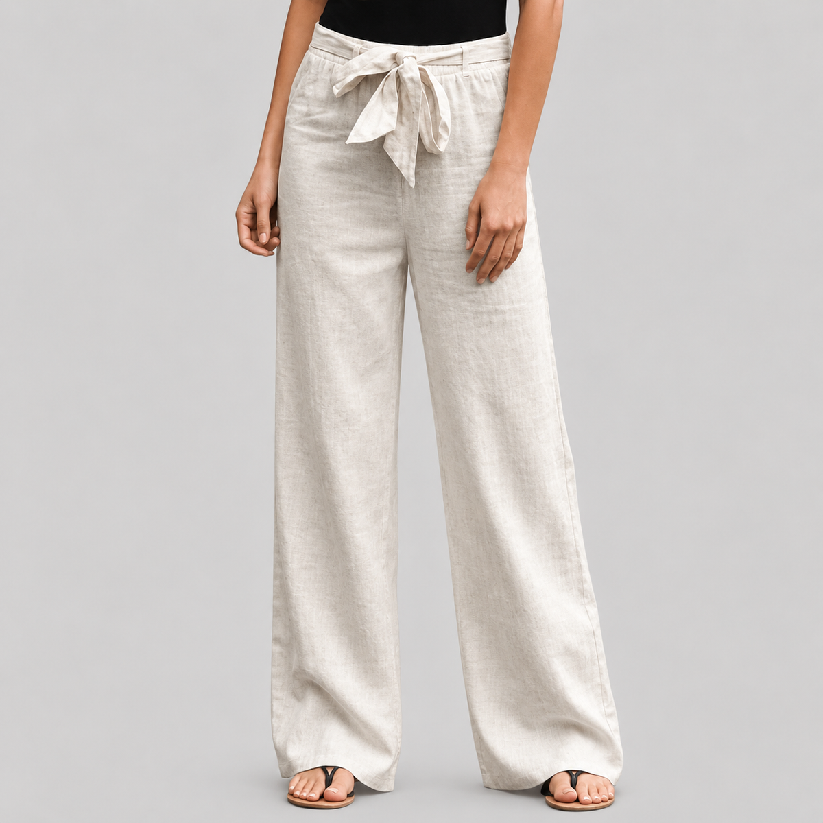 Joleen Relaxed Trousers with Drawstring and Elastic Waist