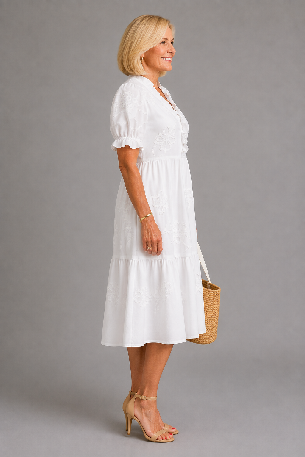 Blossom White Dress