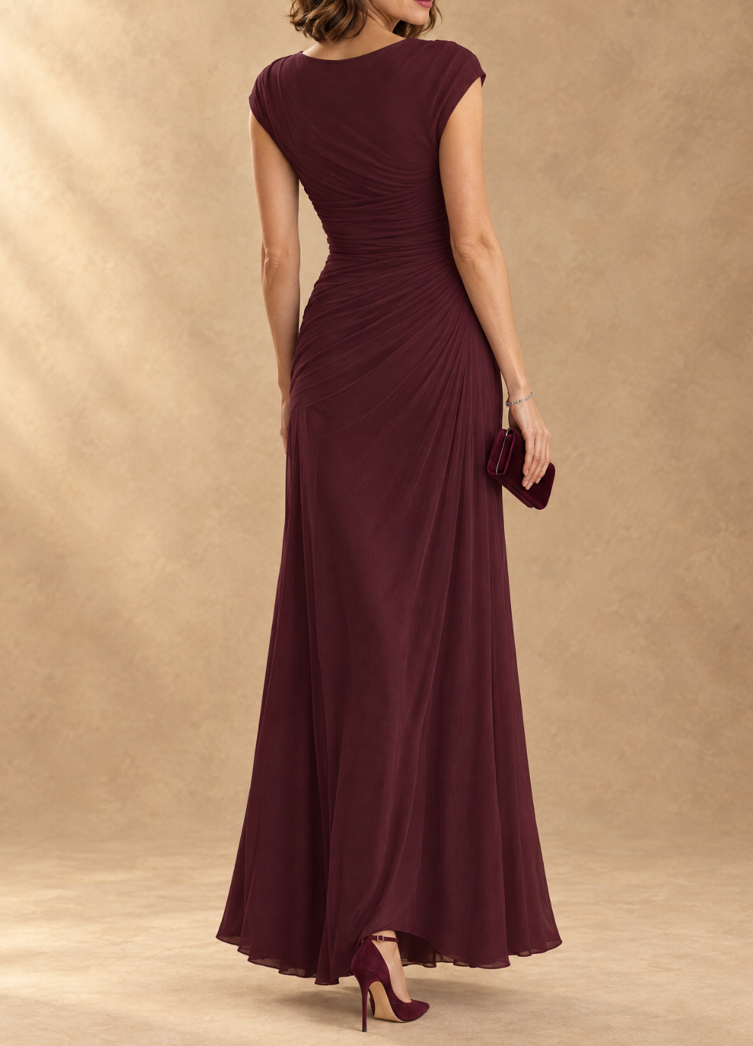 Cynthia | Cowl Neck Draped Maxi Dress