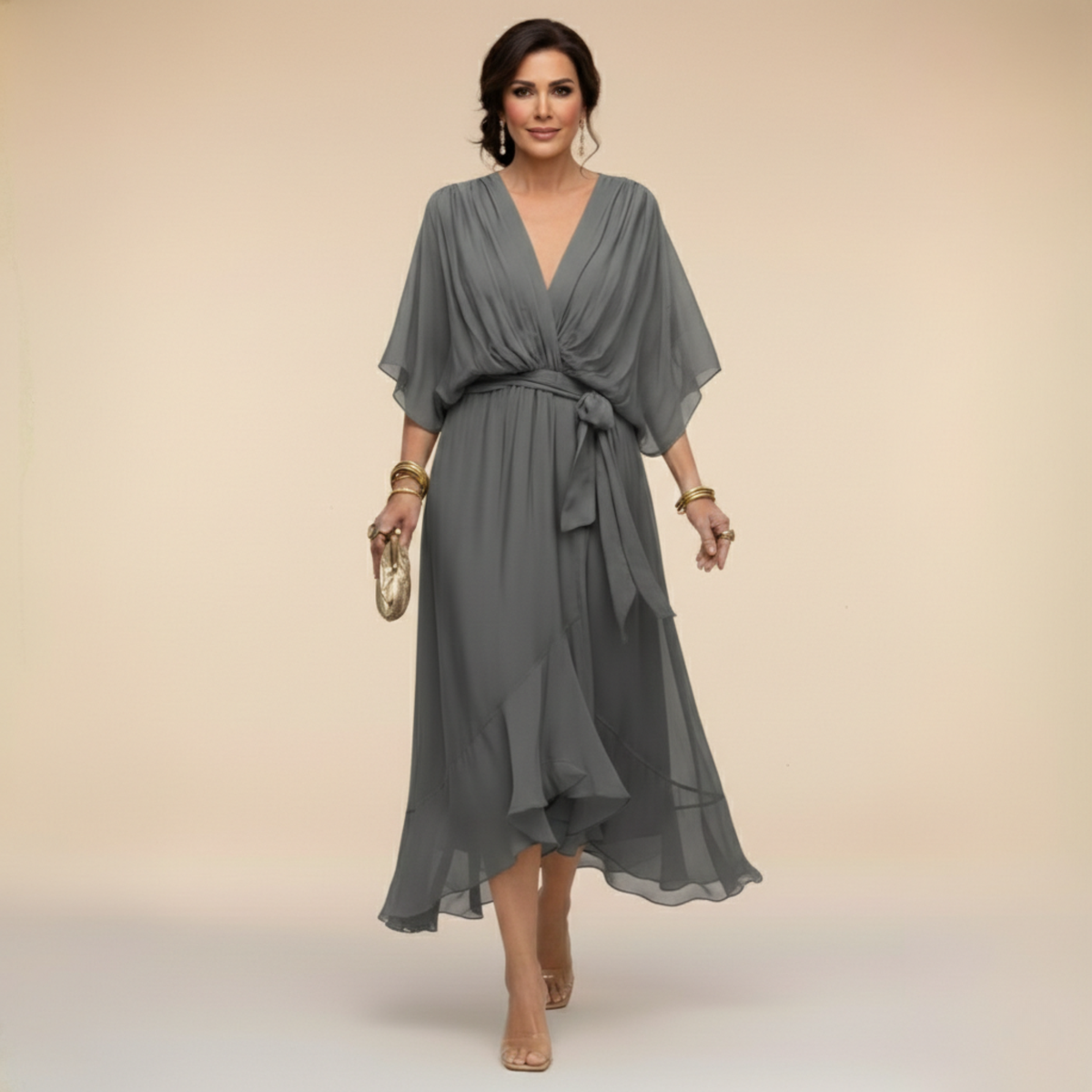 Abigail | Stylish V-Neck Dress