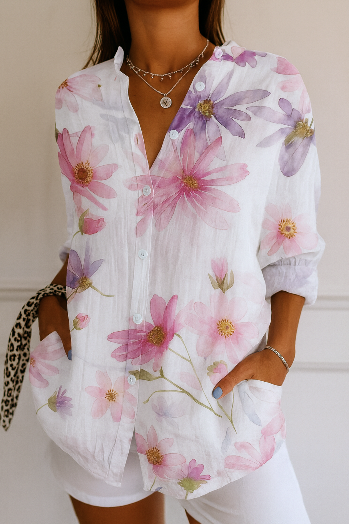 Astra | Colourful Pattern Blouse