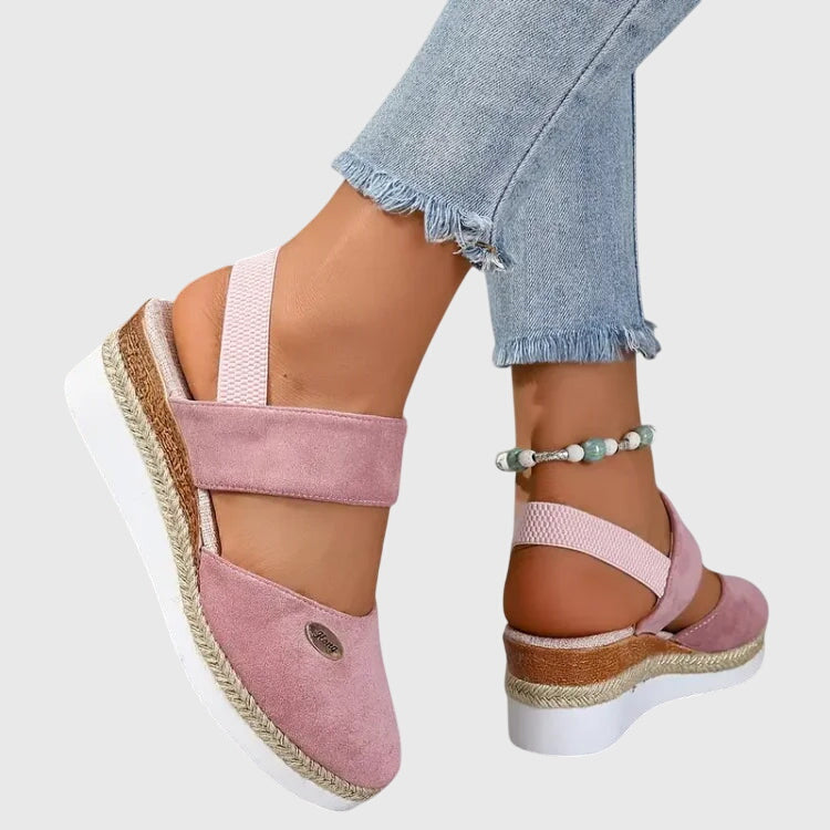 Harriet | Women's Cushioned Orthopedic Sandals with Wide Heel Base