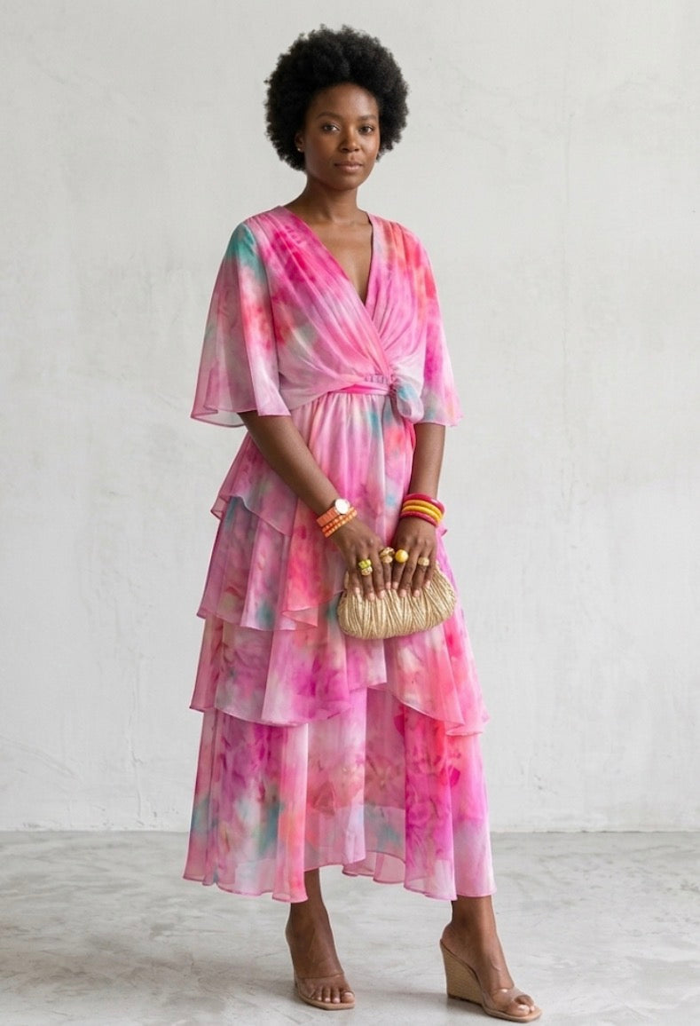 Ivy & Grace™ | Layered Floral Sun Dress