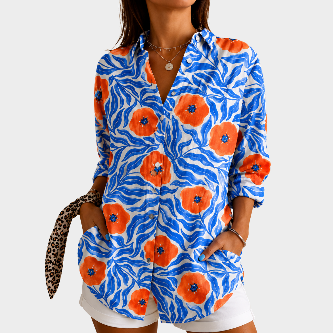 Moira | Coastal Bloom Statement Shirt
