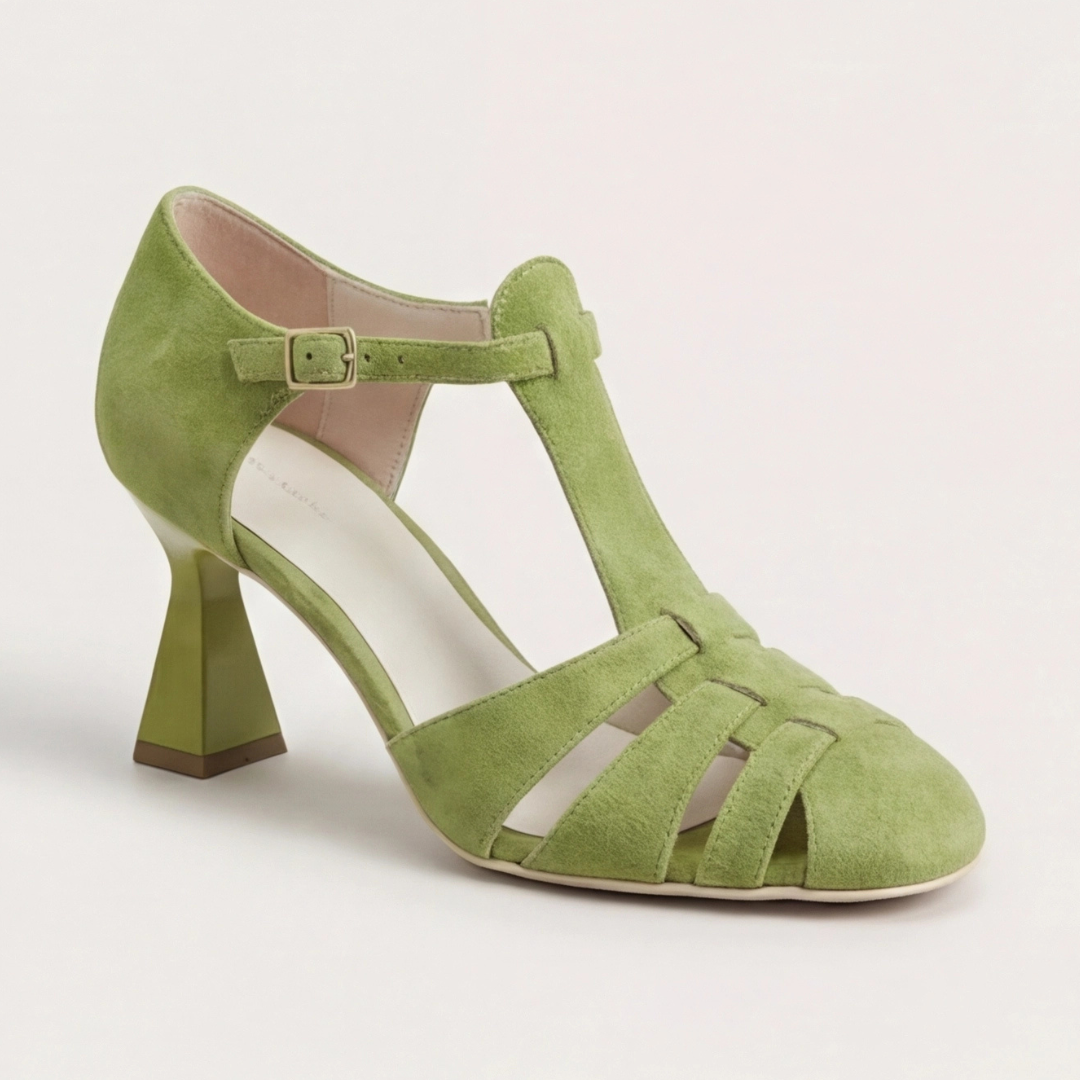 Rebecca | Classic Closed Toe Strap Heels