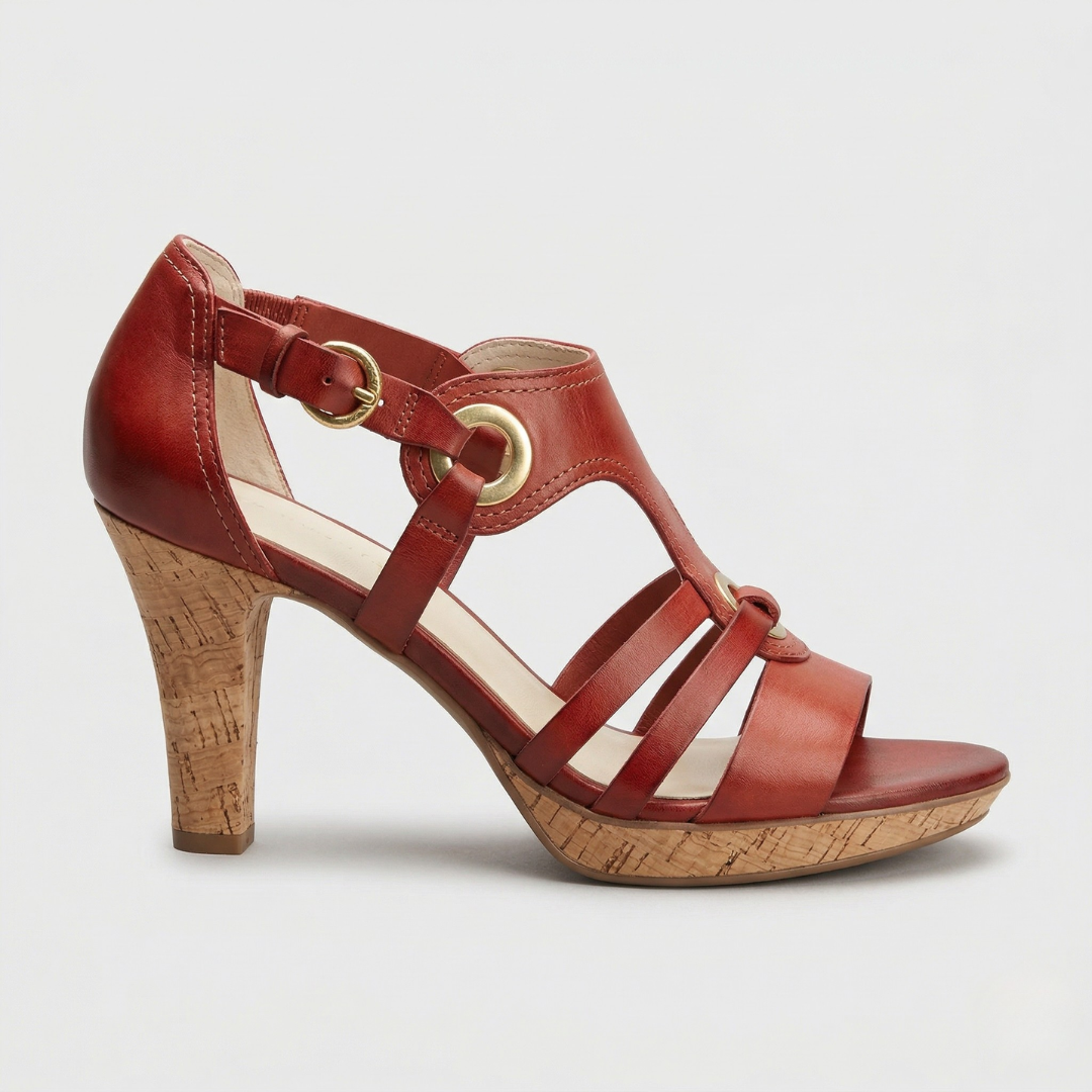 Serena | Orthopaedic Strap Open Toe Heels