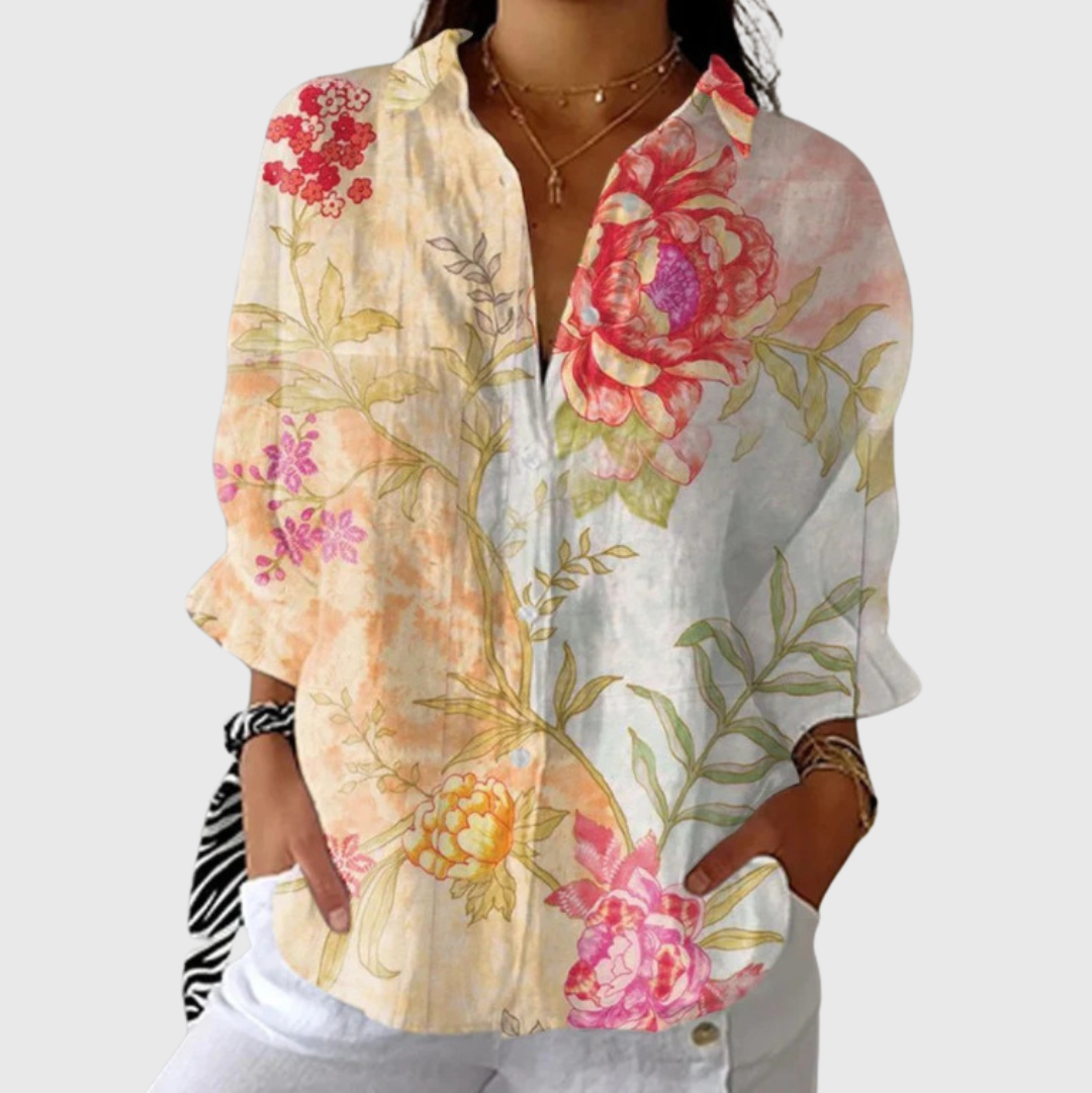 Marisa Colourful Blouse with Print