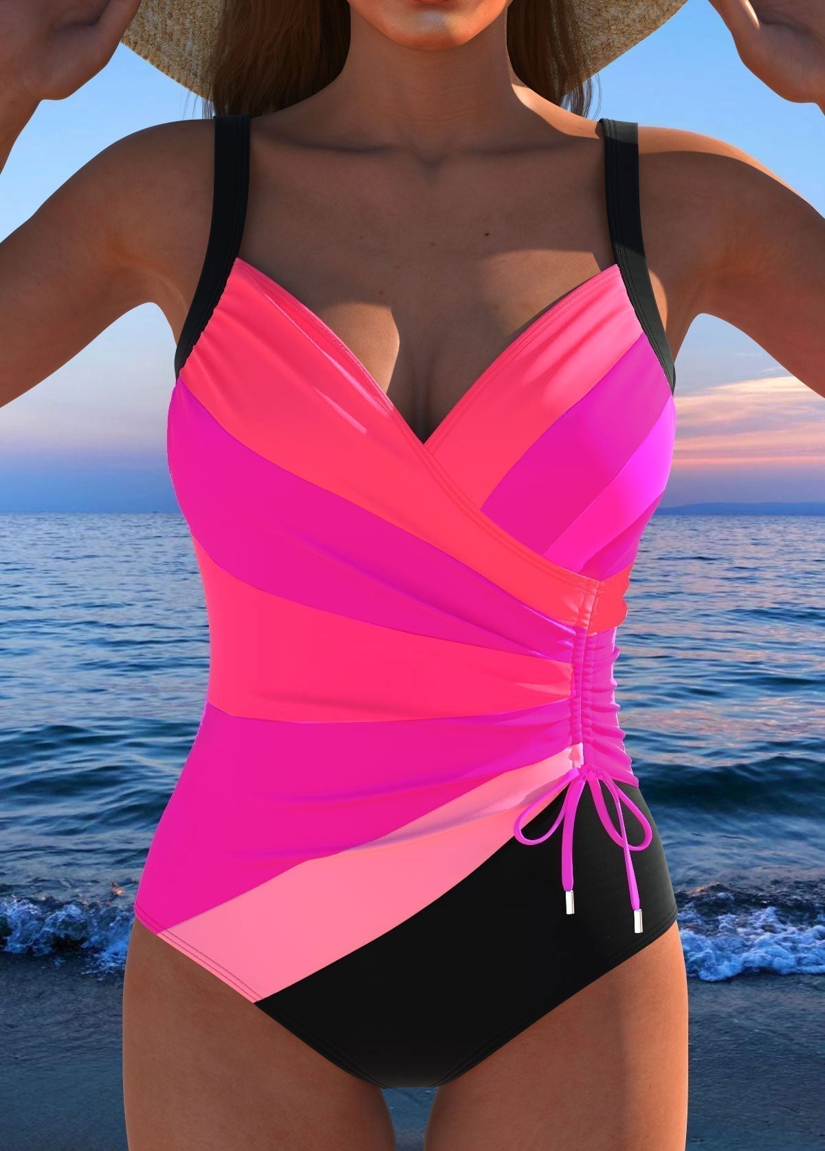 Éloria | Elegant Swimsuit with Colourful Print