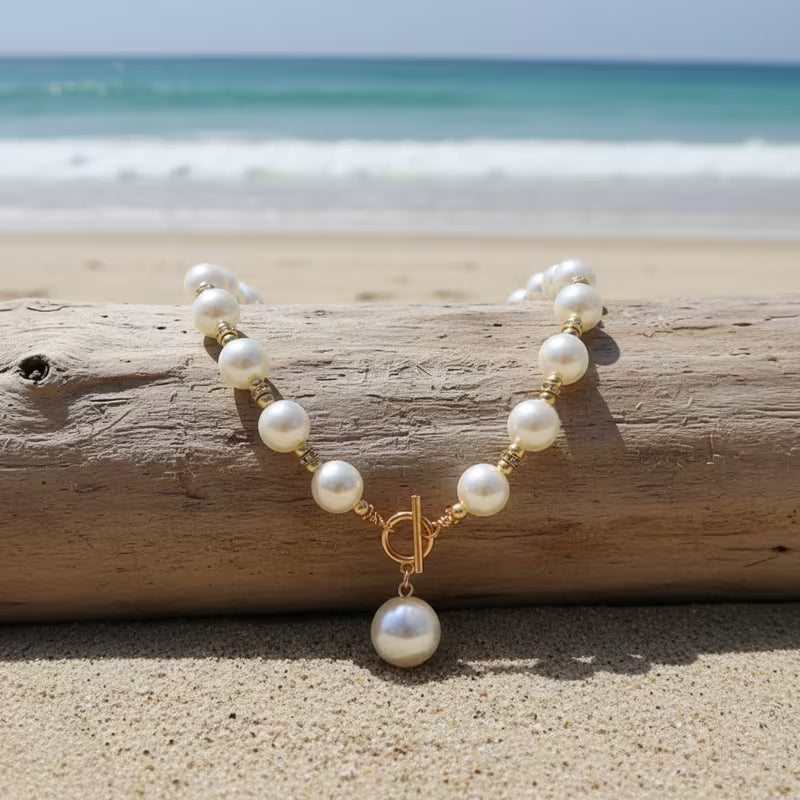 Chunky Pearl Necklace Set
