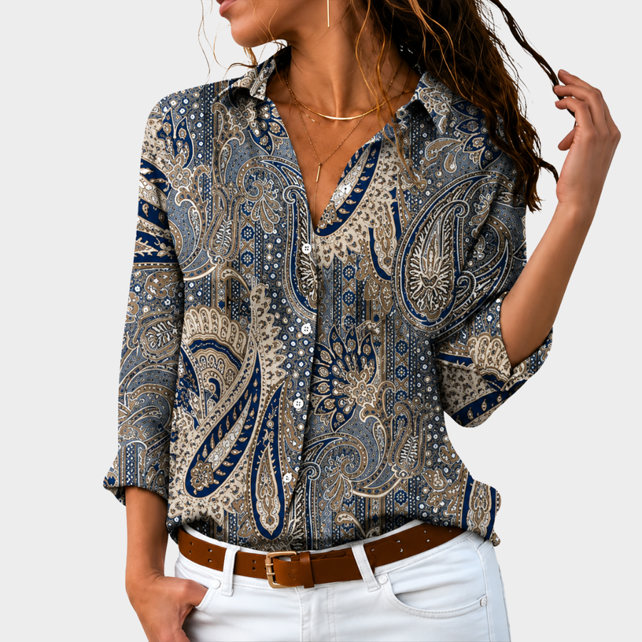 Shannon | Timeless Paisley Charm Blouse
