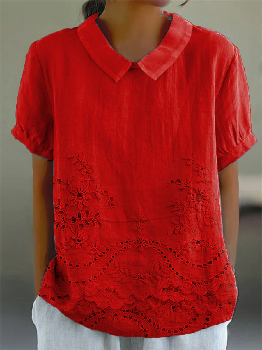 Bea | Embroidered Floral Blouse