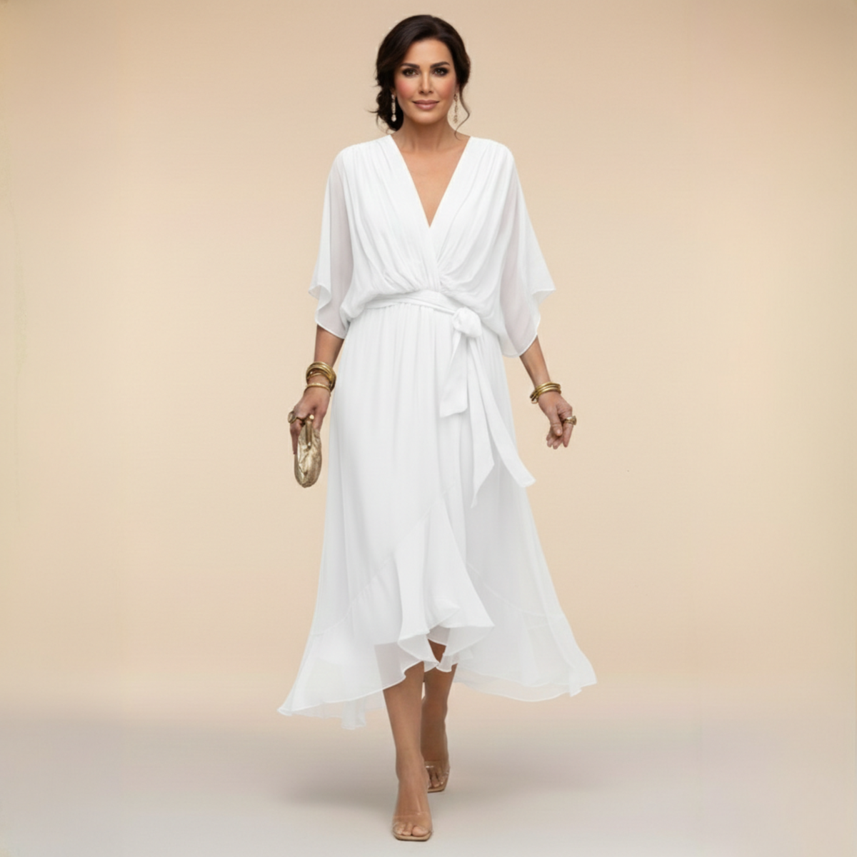 Abigail | Stylish V-Neck Dress