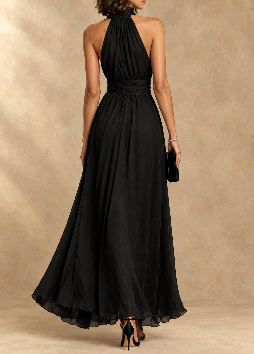 Paula | Halter Neck Maxi Dress