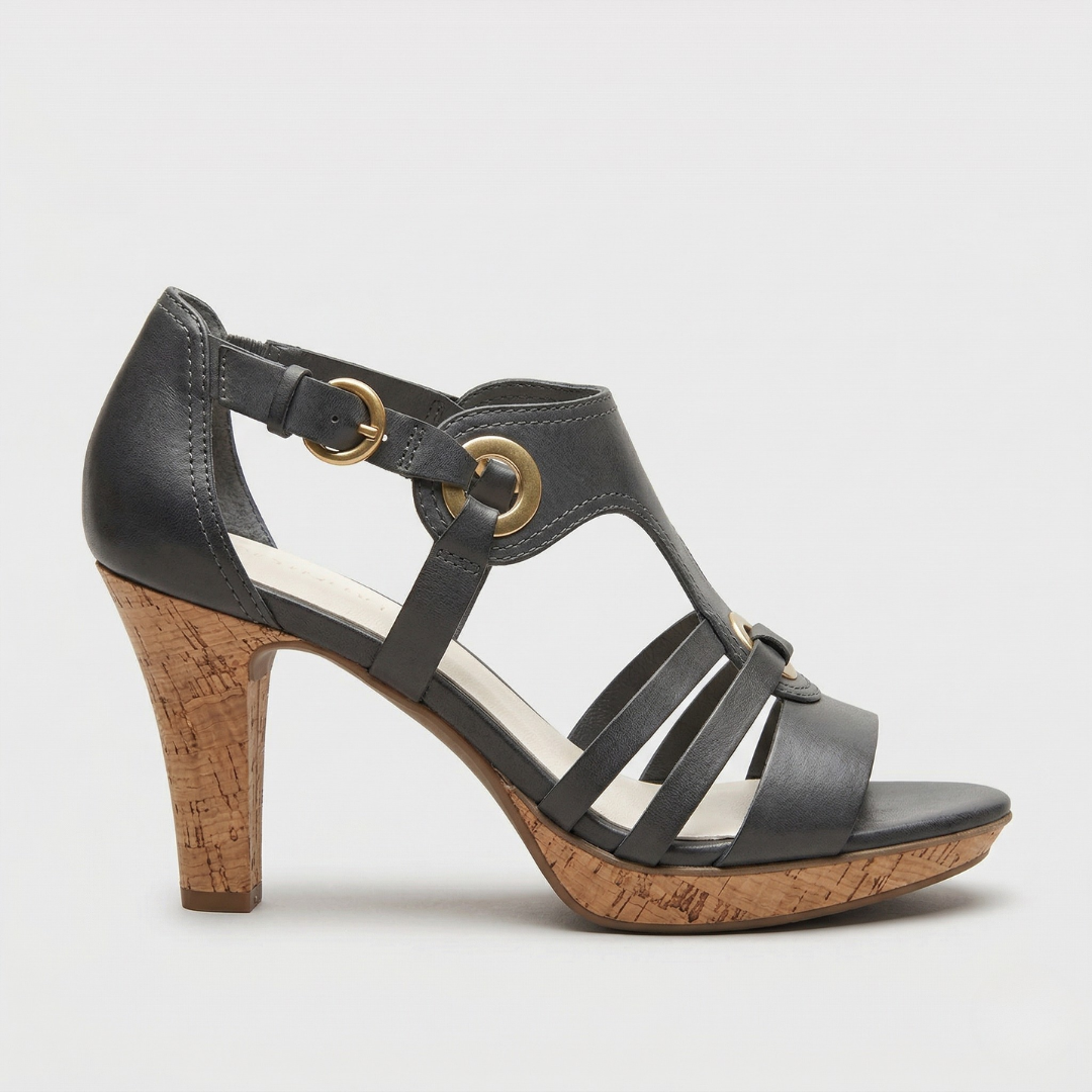 Serena | Orthopaedic Strap Open Toe Heels