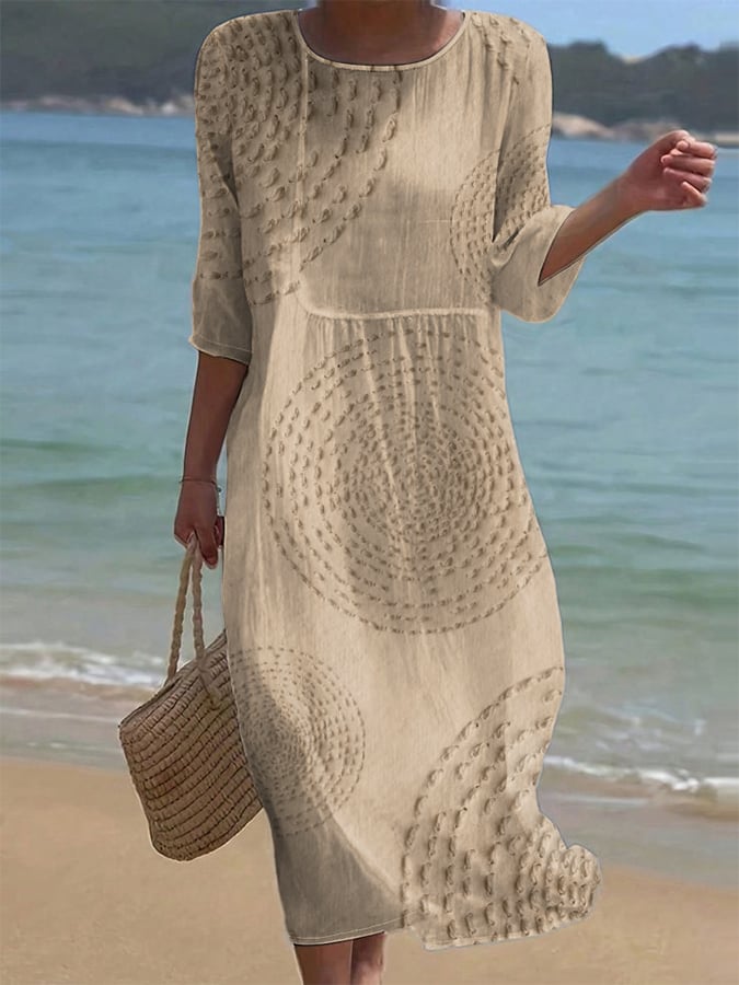 Embroidered Women's Casual Dress