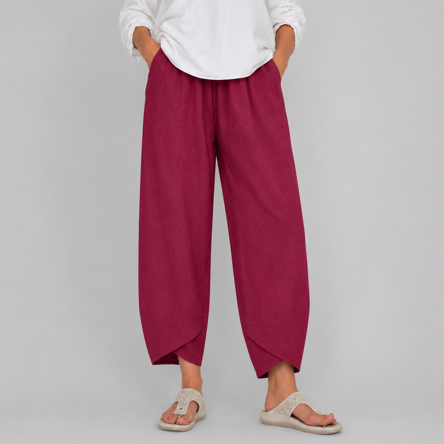 Riley light trousers with elasticated waist